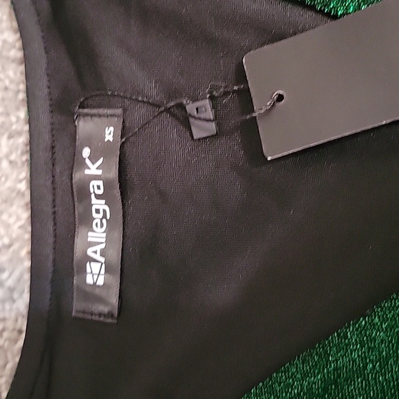 Women Sexy Party Dress V Neck Long Sleeve Stretchy Sparkle Glitter Bodycon Dress - Picture 8 of 10